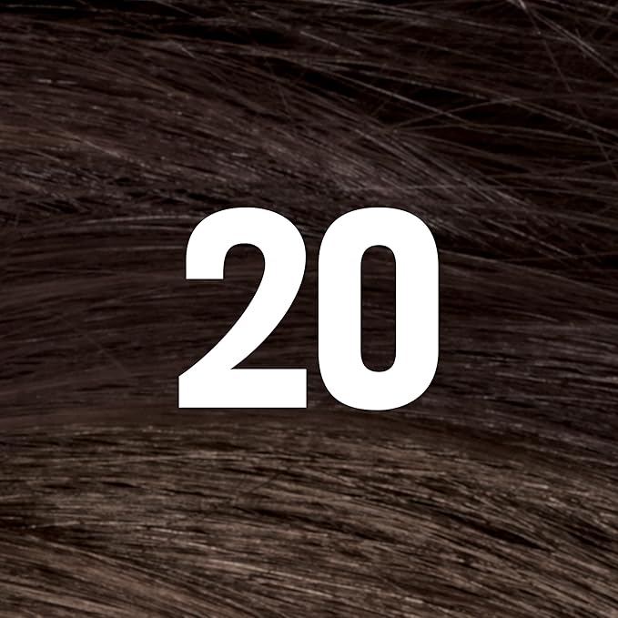 Revlon ColorSilk with Bond Repair Complex, Black Permanent Hair Color, 100% Gray Coverage, Ammonia Free Hair Dye, Vegan Keratin, 20 Brown Black (Pack of 3)