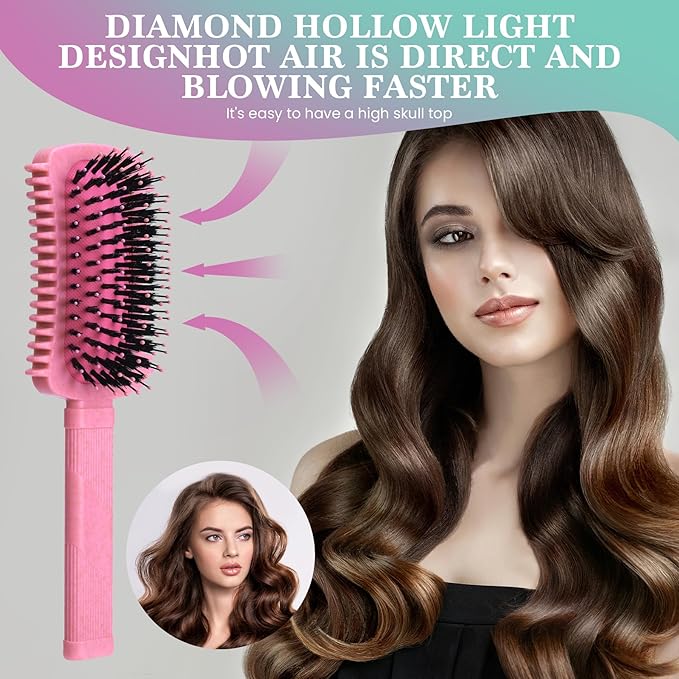 Curly Hair Brush 2 Pack, Volume Curl Defining Brush for Effortlessly Detangling Shaping and Styling Women's Curls, Reduce Pulling