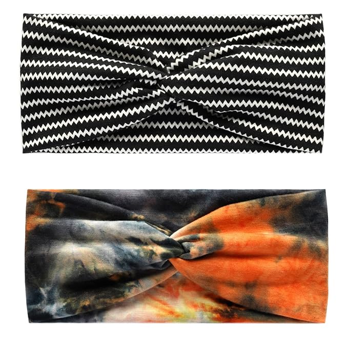 Elastic Knotted Headbands for Women Criss Cross Head Bands for Women's Hair Non Slip Boho Wrap Twisted Hair Accessories