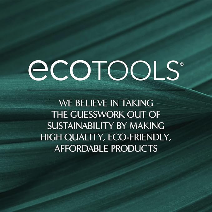 EcoTools Slick Back Hairbrush, Small Brush For The Perfect Ponytail Or Bun, Tease, Smooth, & Style Hair, Tame Frizz & Flyaways, Renewable Bamboo Handle & Vegan Boar Bristles, Cruelty-Free, 1 Count