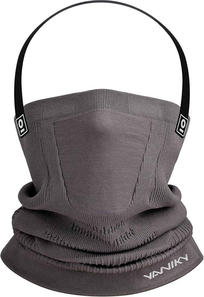 Winter Neck Warmer Gaiter Ski Face Mask, Breathable Fleece Balaclava Windproof Cold Weather Scarf
