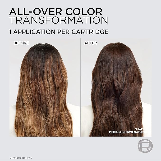 L'Oreal Paris Colorsonic Permanent Hair Dye Cartridge, Vibrant Hair Color for Root Touch Up, Gray Coverage or All Over Color in just 5 Minutes, 5G Medium Gold Brown (Coloring Device Sold Separately)