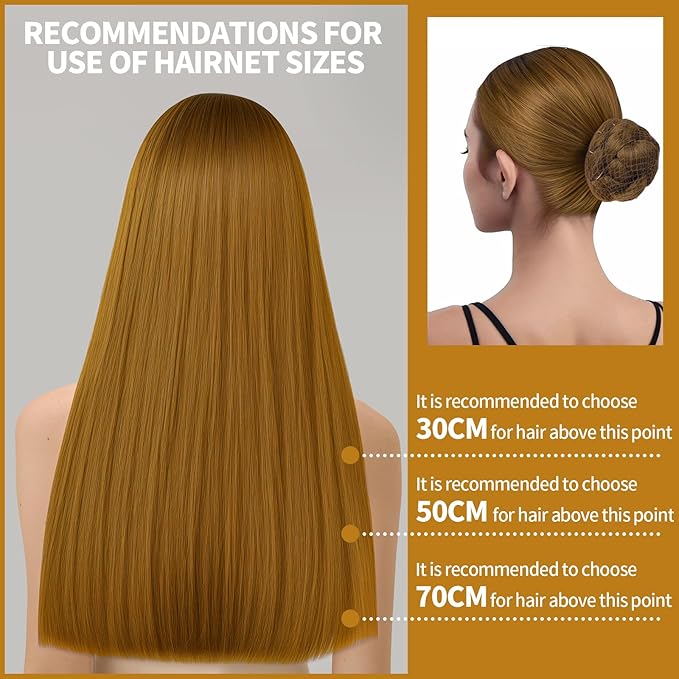 Teenitor Hair Nets and U-Pins Set - 40 Invisible Mesh Nets with Elastic Edge, 80 U-Shaped Pins for Ballet Buns, Sleeping, Wigs (Dark Blonde)