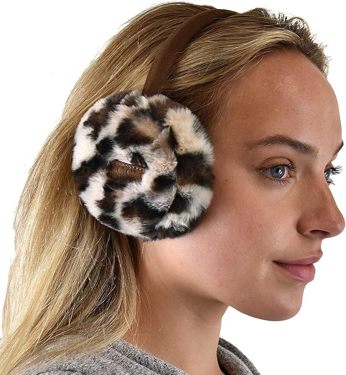 C.C Soft Winter Warm Adjustable Headband Ear Warmer Earmuffs