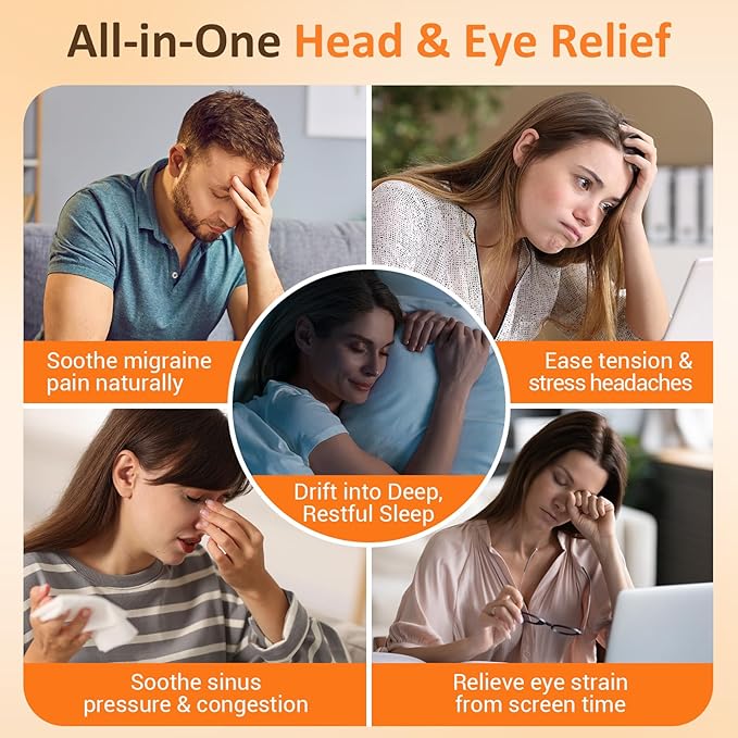 Fsa Eligible Items Only List Hsa Store, Comfytemp Migraine Headache Relief Cap, Microwave Heating Pad Migraine Mask for Sinus Pressure, Tension Headache, Microwavable Warm Compress for Anxiety