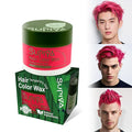 Temporary Hair Color Wax for Men - SUPIYA Washable Hair Wax Color, All-Day Hold Disposable Hair Wax for Christmas, Cosplay & Daily (Berry Color #71)