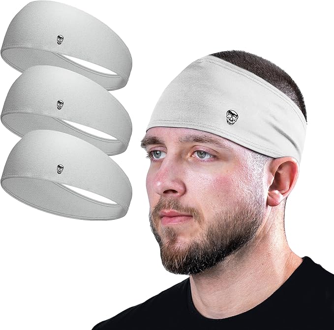 Gymreapers Workout Headbands for Men & Women-Comfortable Sweat Absorbing Band to Keep Hair Back During Running Sports Gym Cycling and Outdoor Activities