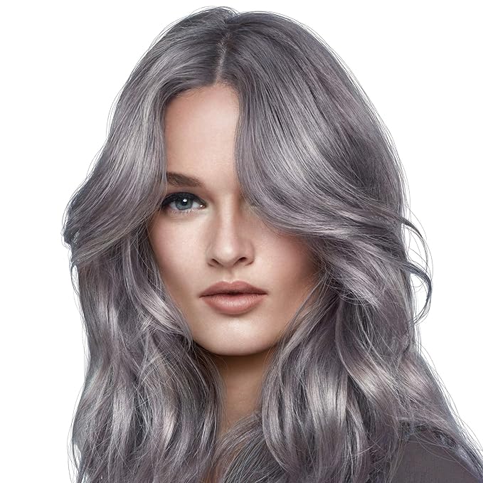 L’Oreal Paris Feria Multi-Faceted Shimmering Permanent Hair Color, Smokey Silver, Pack of 2 Hair Dye Kit