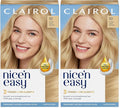 Clairol Nice'n Easy Permanent Hair Dye, 10 Extra Light Blonde Hair Color, Pack of 2