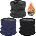 3 Pack Winter Neck Warmer & Ski Mask for Men Women Thermal Warm Fleece Face Mask Neck Gaiter Scarf Gift
