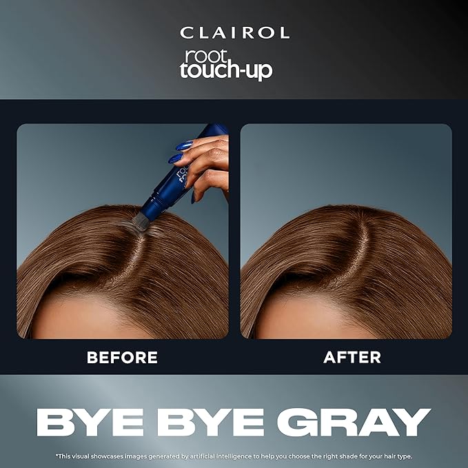 Clairol Root Touch-Up Semi-Permanent Hair Color Blending Gel, 5 Medium Brown, Pack of 2