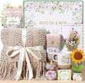 Self Care Gifts for Women Birthday, Get Well Soon Gift Baskets for Women Spa Care Package, Inspirational Thinking of You Sending Sunshine Sunflower Gifts, Sympathy Christmas Gift Ideas for Mom Friend