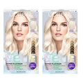 L’Oreal Paris Feria Hyper Platinum Hair Bleach, Lifts Up To 8 Levels, Includes Anti Brass Purple Conditioner, Hyper Platinum Blonde Hair Dye Kit, Pack of 2