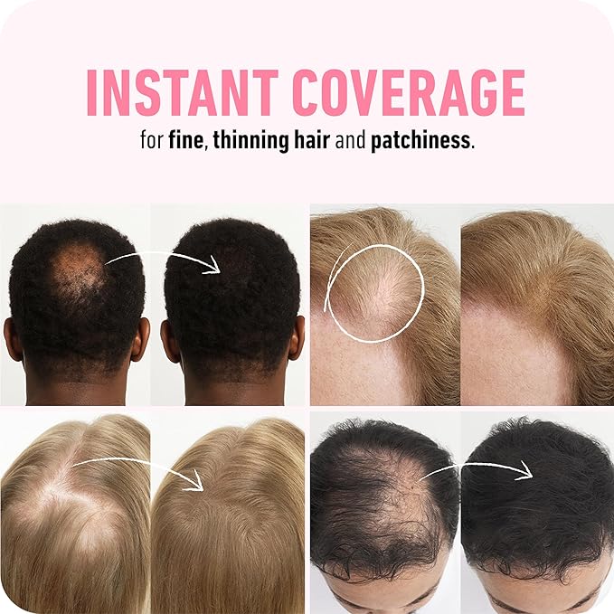 BOLDIFY Hair Fibers (12g) - Fill In Thinning and Fine Hair for an Instantly Fuller, Thicker Look - 14 Shades for Women & Men - Dark Auburn
