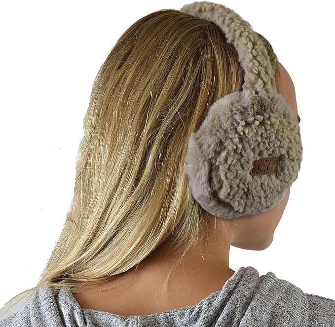 C.C Soft Winter Warm Adjustable Headband Ear Warmer Earmuffs