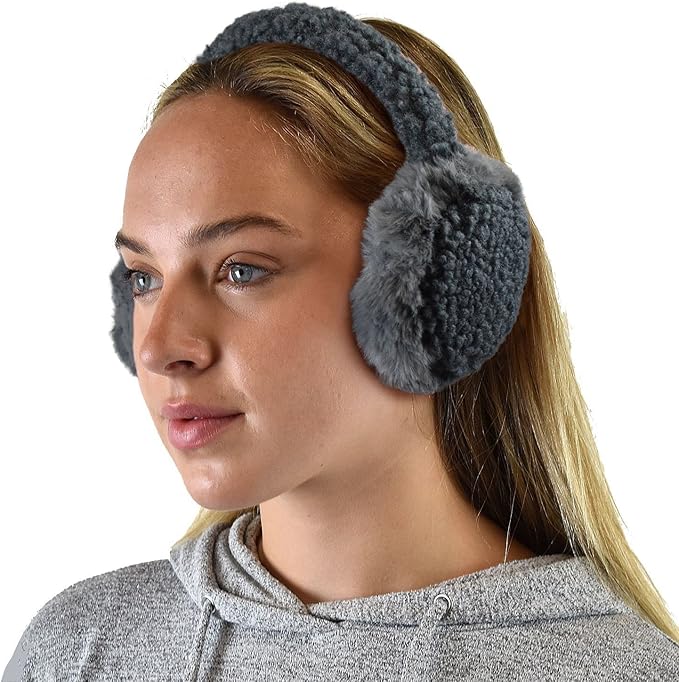 C.C Soft Winter Warm Adjustable Headband Ear Warmer Earmuffs