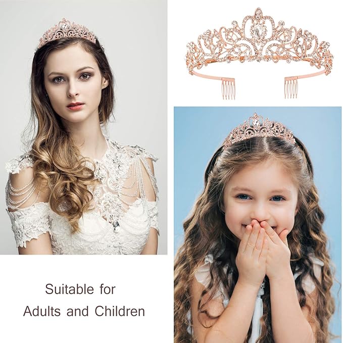 Crowns & Tiaras Set - Happy Birthday Decorations, Women's Accessories