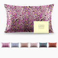 Mulberry Silk Pillowcase for Hair and Skin Standard Size Leopard Print Silk Pillow Cases with Zipper Soft Breathable Smooth Cooling Silk Pillow Covers for Sleeping (Pink Paint,20"X 26",1Pcs)