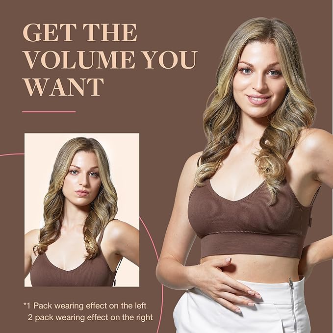 GOO GOO Clip in Hair Extensions Real Human Hair, Remy Human Hair Extensions Clip ins for Women, Natural Human Hair, 20inch 120g 7Pcs, 5A/90/16F Bahamian Balayage