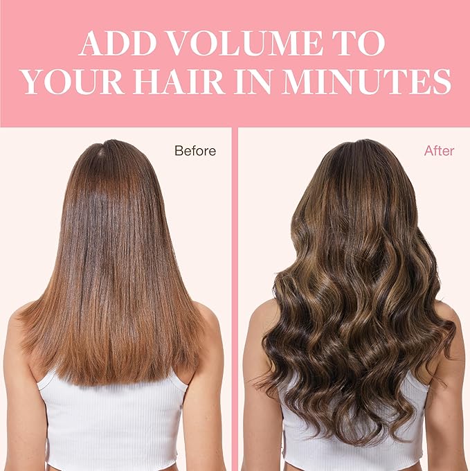 GOO GOO Clip in Hair Extensions Real Human Hair, Remy Human Hair Extensions Clip ins for Women, Natural Human Hair, 16inch 120g 7Pcs, 2/6/2 Balayage Dark Brown to Chestnut Brown