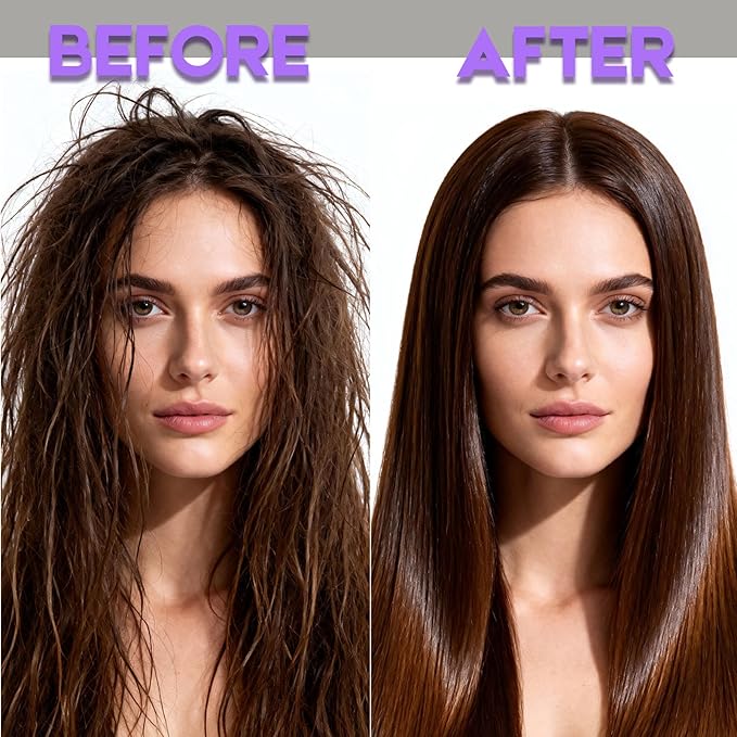 Detangler Brush for Curly Hair, Lightweight Curly Hair Brush with Vented Design for Easy Glide, Effortlessly Detangles Without Pulling or Snagging, Suitable for All Wet and Dry Hair Types (Pruple)