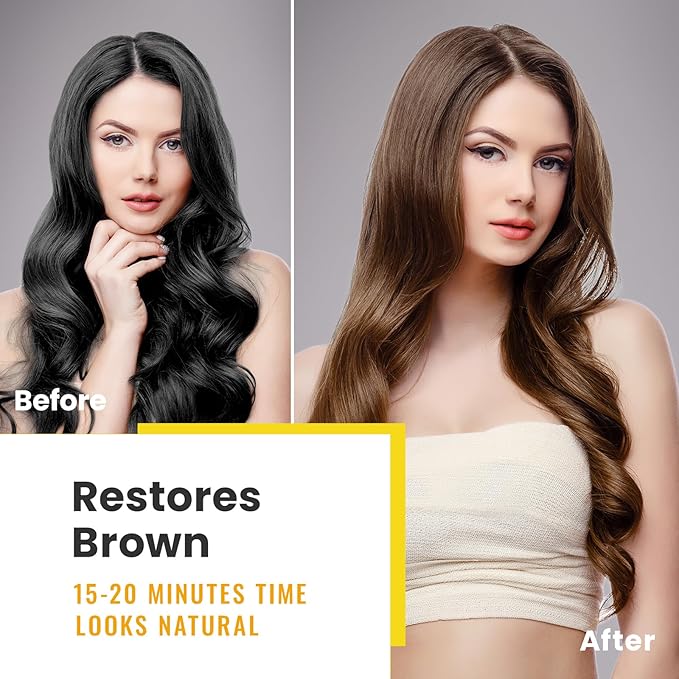 KINGMING Hair Dye Shampoo 3 in 1 for Gray Hair, Hair Color Shampoo for Women Men Grey Hair Coverage