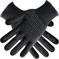 Heat Gloves for Hair Styling,2Pcs Heat Resistant Gloves with Silicone Bumps