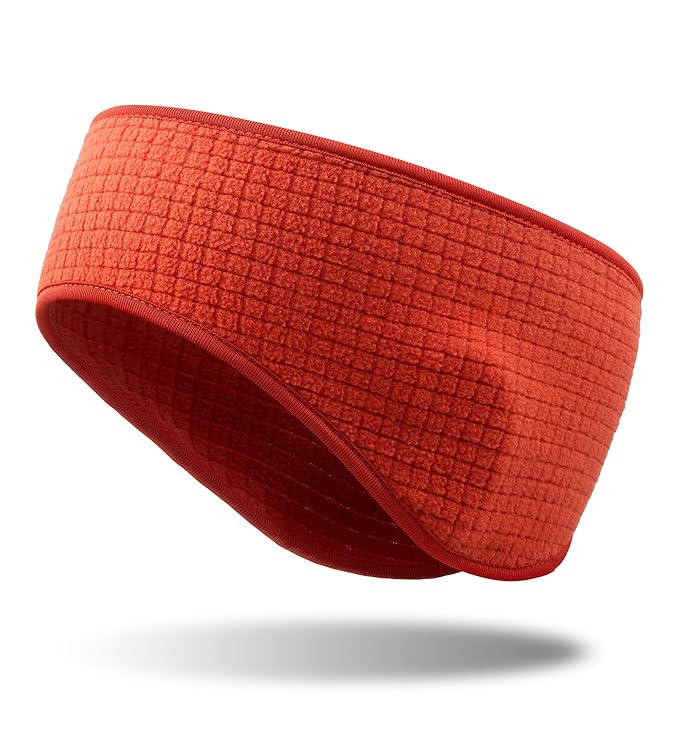 SUNMECI Lightweight Soft Fleece Headband - Breathable Ear Muffs for Men Women in Winter Running Cycling Ski Comfortable Warm for Clod Weather Sports