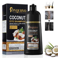 Coconut Dye Shampoo for Brown Hair - 3 in 1 Instant Hair Color, Dye Shampoo for Women & Men