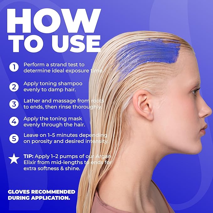 naissant Icy Cool Purple Toning Mask | Ultra High-Purity Pigments | Neutralizes Yellow & Brassy Tones | Hyaluronic Acid, Collagen & Biotin | Paraben, Ammonia & Sulfate Free | 10.1 Fl. Oz