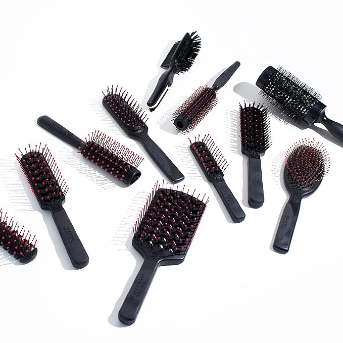 Cricket Static Free Mini Fast Flo Vent Hair Brush - Curling, Blow Drying, Detangling and Styling Wet or Dry Hair, Ideal for Travel, 1.5", Suitable for All Hair Types