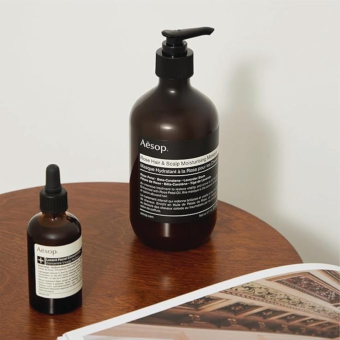 Aesop Rose Hair and Scalp Moisturizing Masque | Conditioning Treatment for Dry Scalps | Instantly Adds Shine and Softness to Hair | 17.1 oz / 500 mL