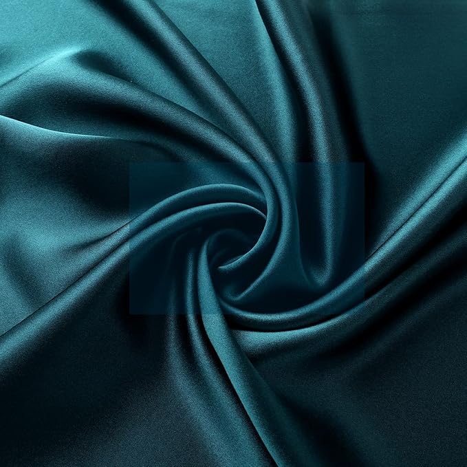 ALASKA BEAR Silk Pillowcase for Hair and Skin, Set of 2 Pure Genuine 22 Momme Mulberry Silk Pillow Cases Queen Size for Bliss Sleep Better Than Poly Satin, Zipper Closure(2pc,Teal Sapphire)