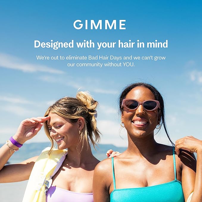 Gimme Beauty - Medium Hair Brush - Damage-Free Detangling Hair Brush - Soft Bristle Brush with Anti-Static & Heat Resistant Nylon Bristles