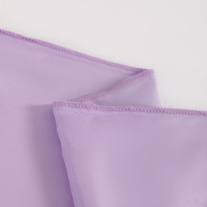 NTBAY 2 Pack Satin King Pillowcases for Hair and Skin, Luxurious and Silky Pillow Cases with Envelope Closure, 20x40 Inches, Light Purple