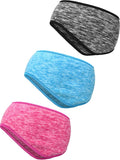 Blulu 3 Pcs Fleece Ear Warmers for Men Women Headband Cover Ear Muffs for Cold Weather Winter Running Cycling Ski