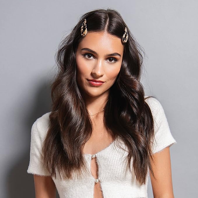 The Hair Edit Snap Triangle Tortoise Barrettes