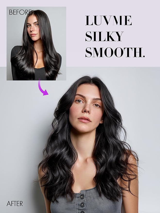 LUVME Invisible Clip in Hair Extensions Real Human Hair, 18 inch 110g 6Pcs, Natural Black Remy Human Hair Extensions Clip ins for Women, Natural Human Hair