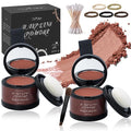 2 Pack Hairline Powder for Women and Men, Used to Root Touch Up Hair Color, Thinning and Gray Hair Coverage and Bald Spots Coverage, Red Brown