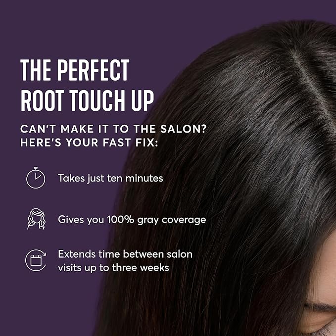 Madison Reed Root Perfection Permanent Root Touch Up, Darkest Brown 4N Spoleto, 10 Minutes for 100% Gray Root Coverage, Ammonia-Free Hair Dye, Two Applications