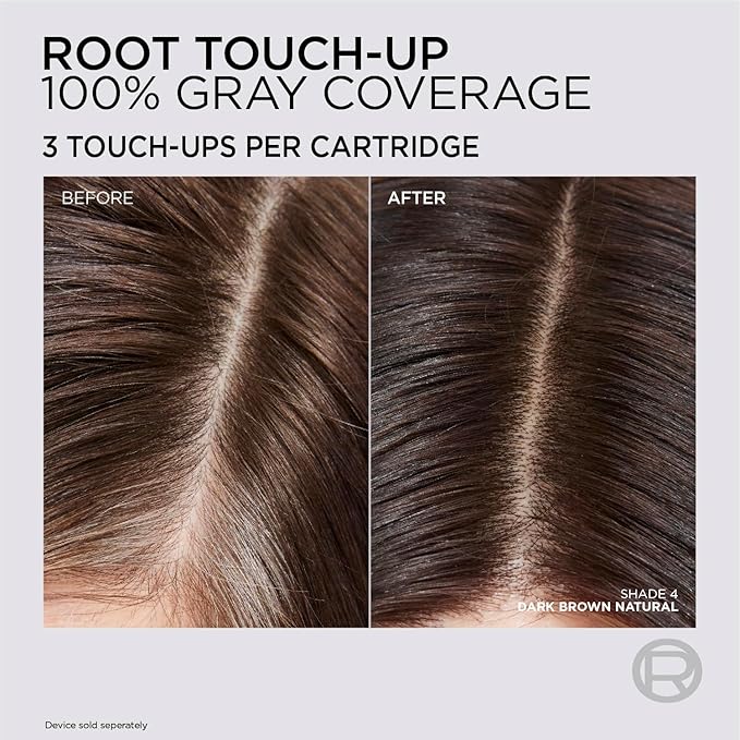 L'Oreal Paris Colorsonic Permanent Hair Dye Cartridge, Vibrant Hair Color for Root Touch Up, Gray Coverage or All Over Color in just 5 Minutes, 1 Natural Black (Coloring Device Sold Separately)