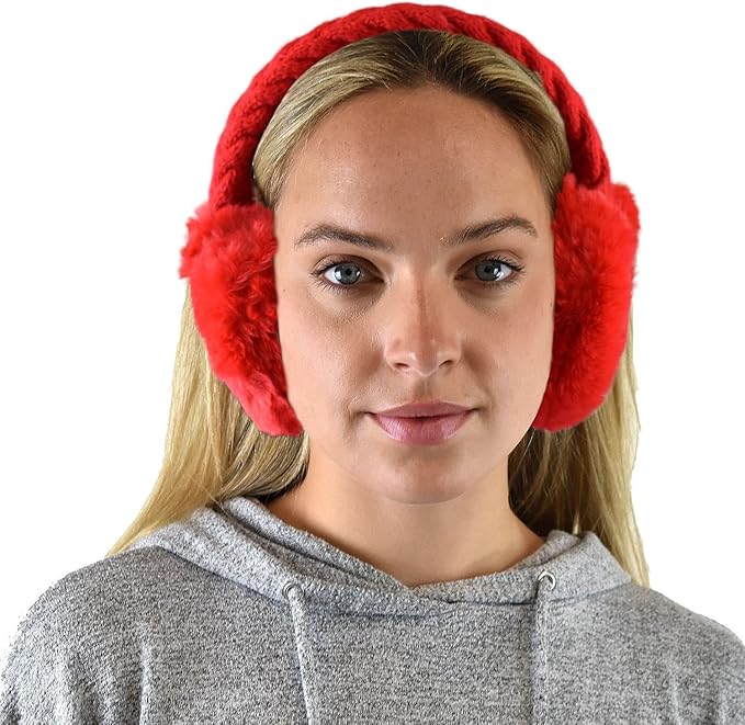 C.C Soft Winter Warm Adjustable Headband Ear Warmer Earmuffs