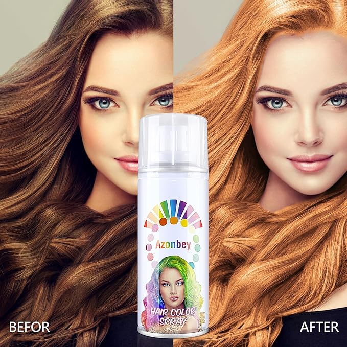 Halloween Hair Spray,Temporary Hair Color Spray for Women Kids Men,Washable Hairspray,Colored Hair Spray,Color Hairspray for Halloween,Party,Cosplay,Christmas Day (02#Orange)