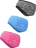 Blulu 3 Pcs Fleece Ear Warmers for Men Women Headband Cover Ear Muffs for Cold Weather Winter Running Cycling Ski