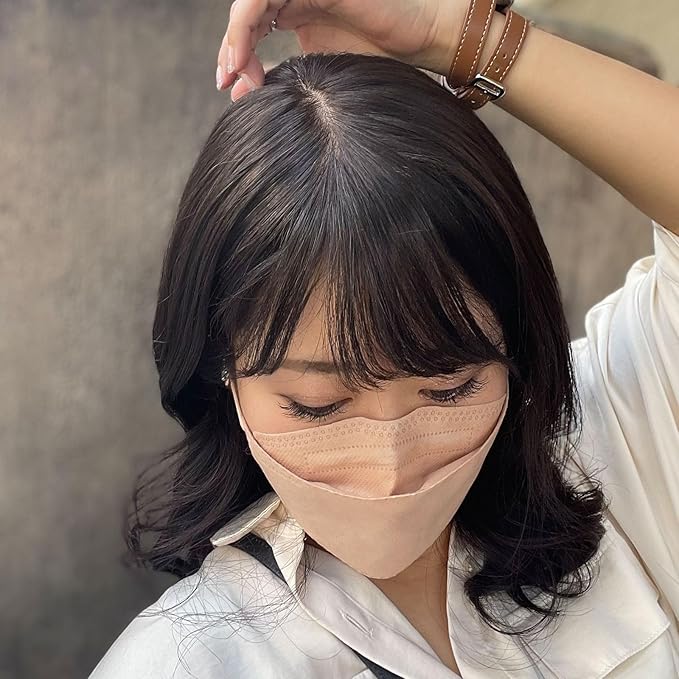 Real Human Hair Topper Double-Monofilament Top Hand-Tied Hair Pieces Mid Length for WomenThinning Hair BHADS812 (BL Natural Black × Hair Length:9.8"(25cm), Base Size:3.1"×4.7"(8cm×12cm))