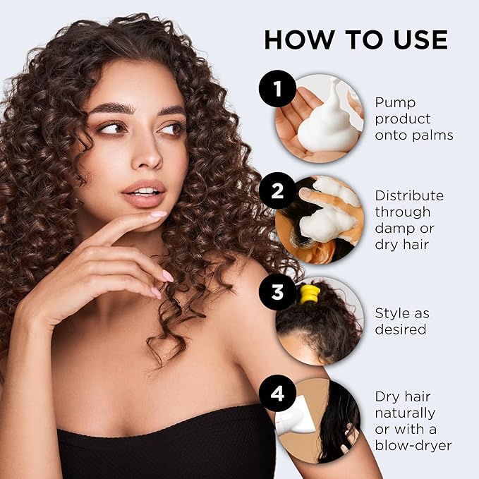 Style Factor EDGE BOOSTER Extra Shine & Moisture Rich Foam Mousse | Lightweight Styling for Curls, Waves, Braids, Locs & Protective Styles | Volume & Shine | With Rosehip Oil | 9 fl oz
