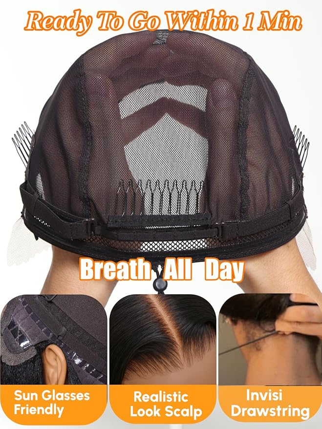 Julia Hair Golden Brown Highlight Water Wave and Jerry Curly Wig Mixed Curls 13X4 Lace Front Pre Everything Wigs Glueless Human Hair Lace Frontal with Invisi Drawstring Ready to Go 26 Inch
