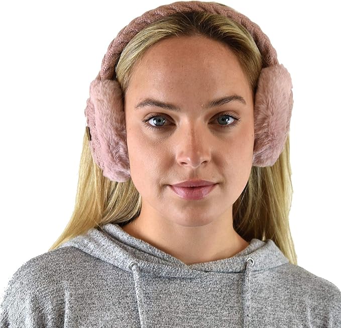 C.C Soft Winter Warm Adjustable Headband Ear Warmer Earmuffs