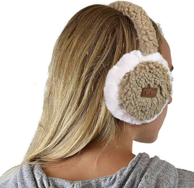C.C Soft Winter Warm Adjustable Headband Ear Warmer Earmuffs