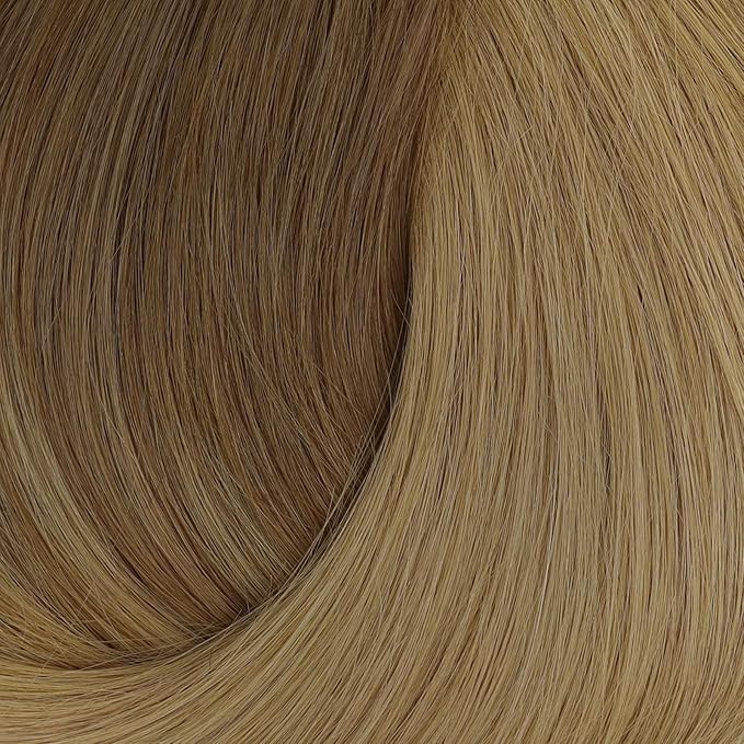 Full Shine Seamless Clip in Hair Extensions Human Hair Ombre Light Brown to Blonde Invisible Hair Extensions Skin Weft Ease of Use 14 Inch 8 PCS 120 Grams